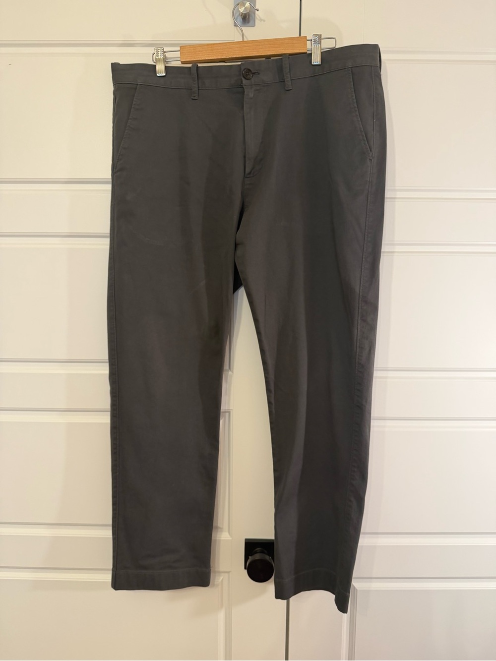 J. Crew Dark Gray Straight Chino Pants - 36x30 Flex
